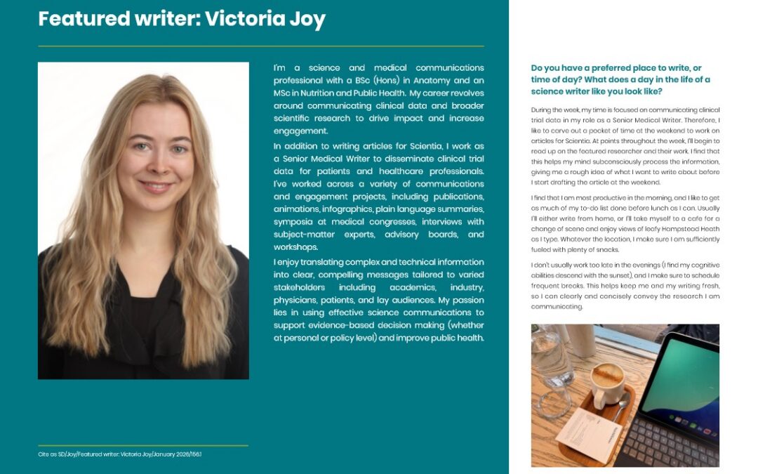 Featured writer: Victoria Joy