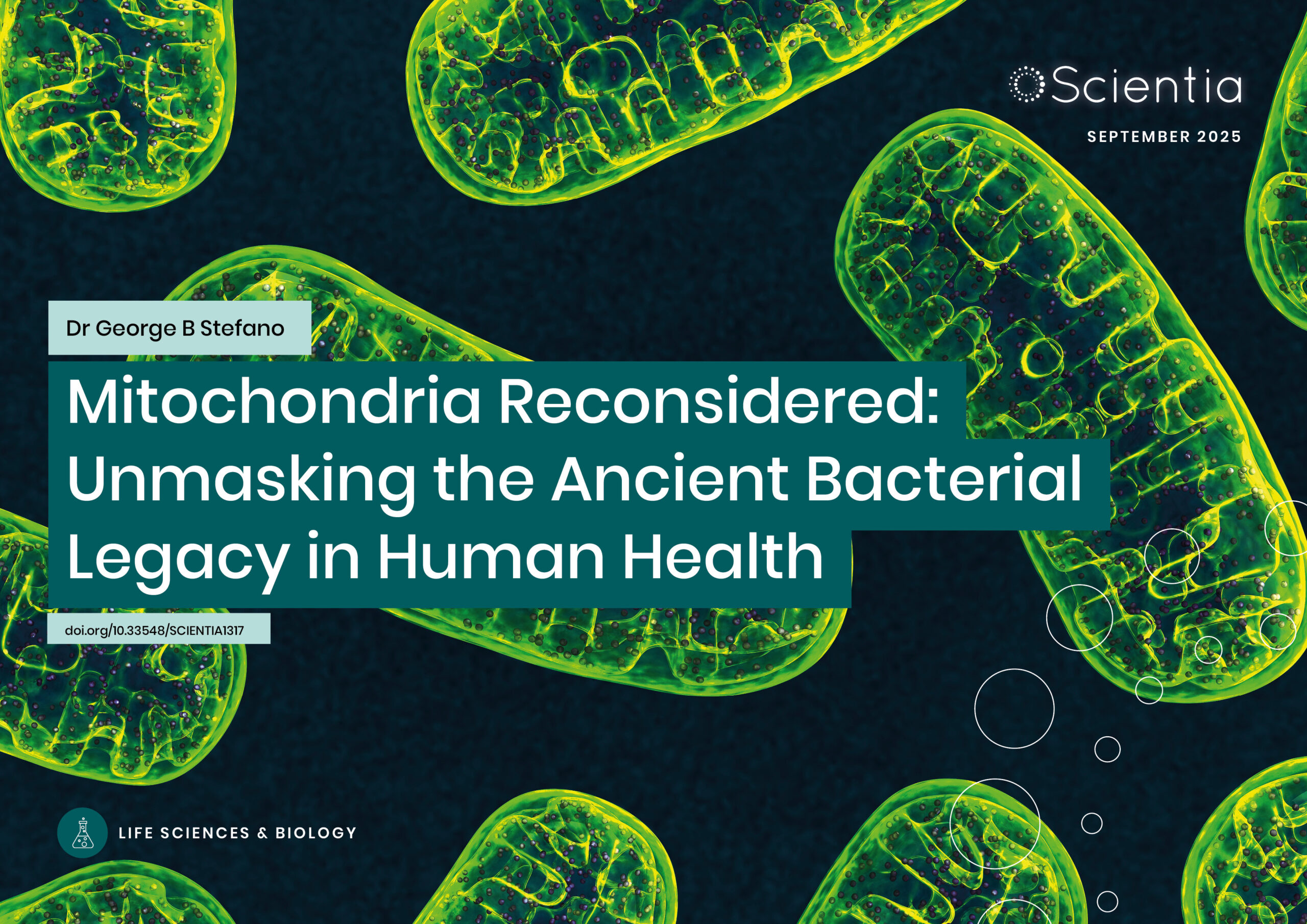 Dr George B Stefano | Mitochondria Reconsidered: Unmasking the Ancient Bacterial Legacy in Human Health