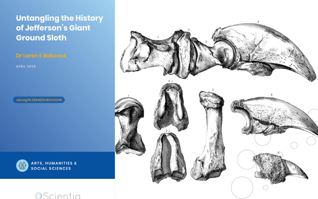 Dr Loren Babcock | Untangling the History of Jefferson’s Giant Ground Sloth