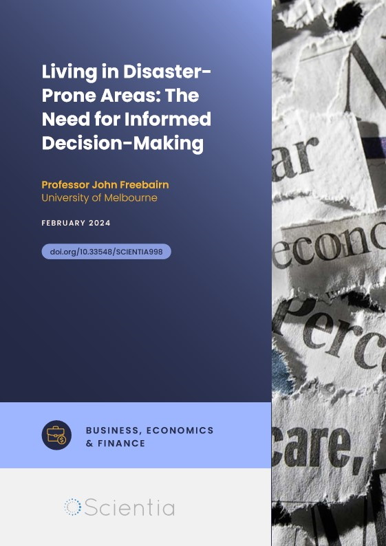 Professor John Freebairn | Living in Disaster-Prone Areas: The Need for Informed Decision-Making