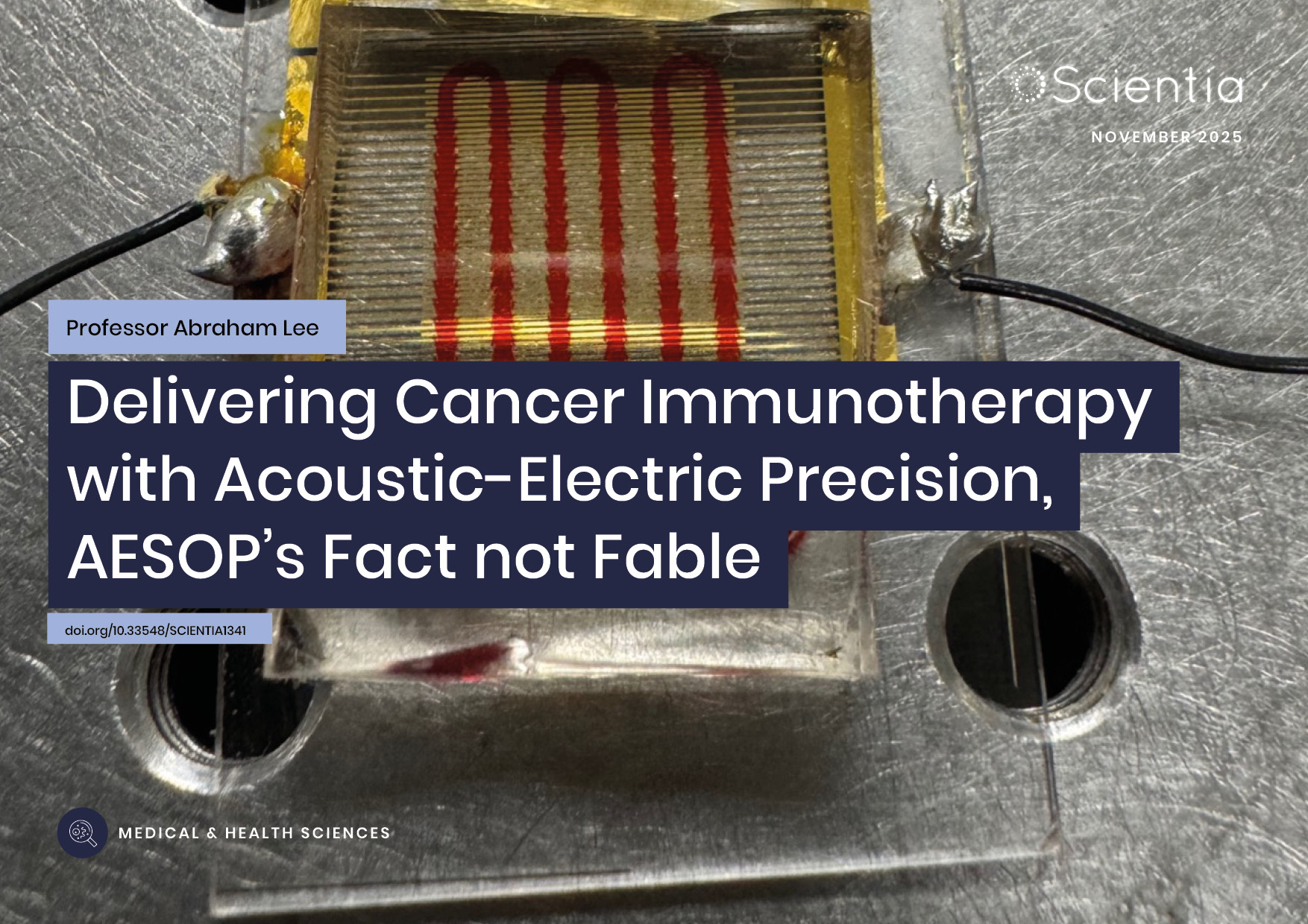 Professor Abraham P. Lee | Delivering Cancer Immunotherapy with Acoustic-Electric Precision, AESOP’s Fact not Fable
