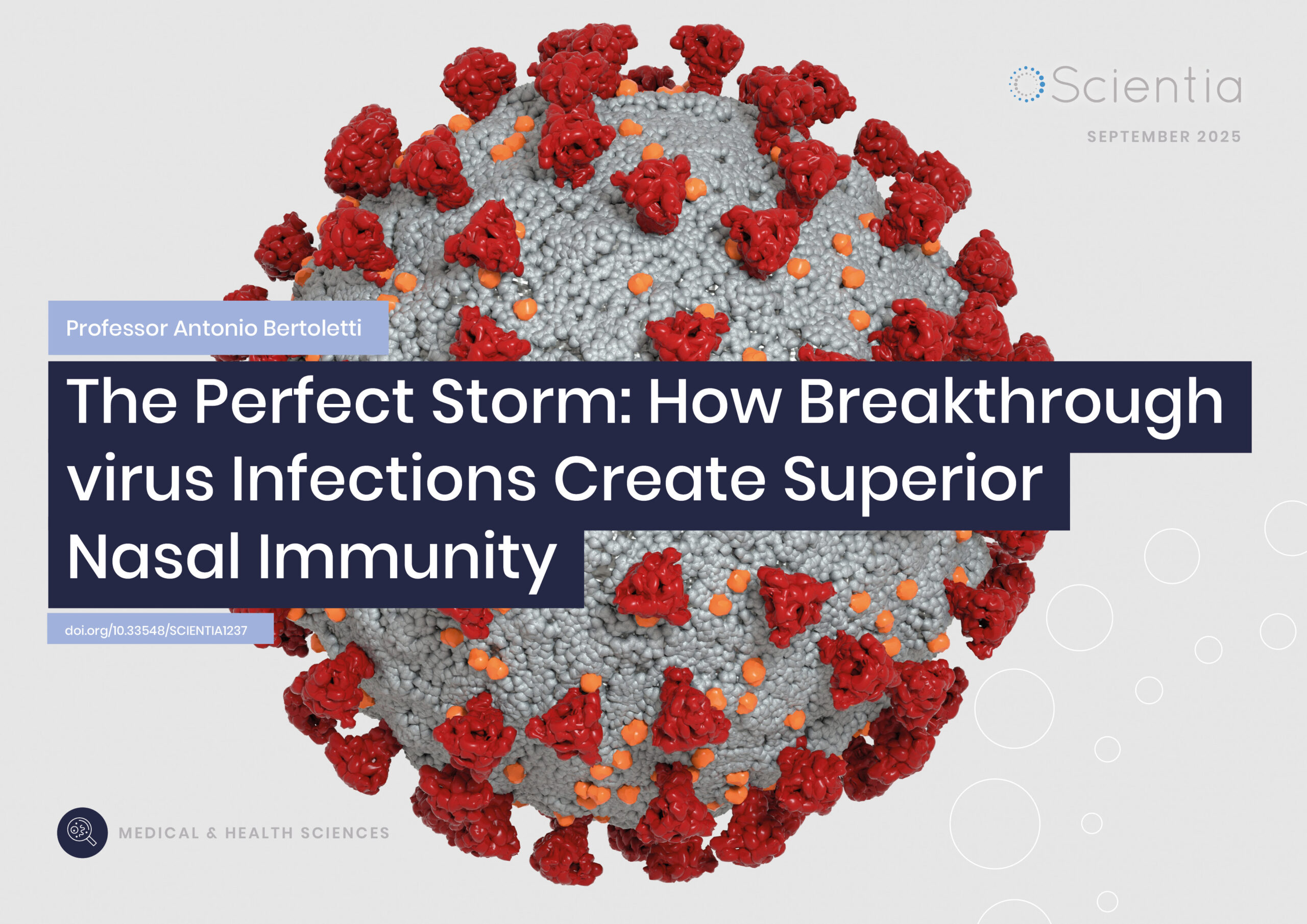 Professor Antonio Bertoletti | The Perfect Storm: How Breakthrough virus Infections Create Superior Nasal Immunity