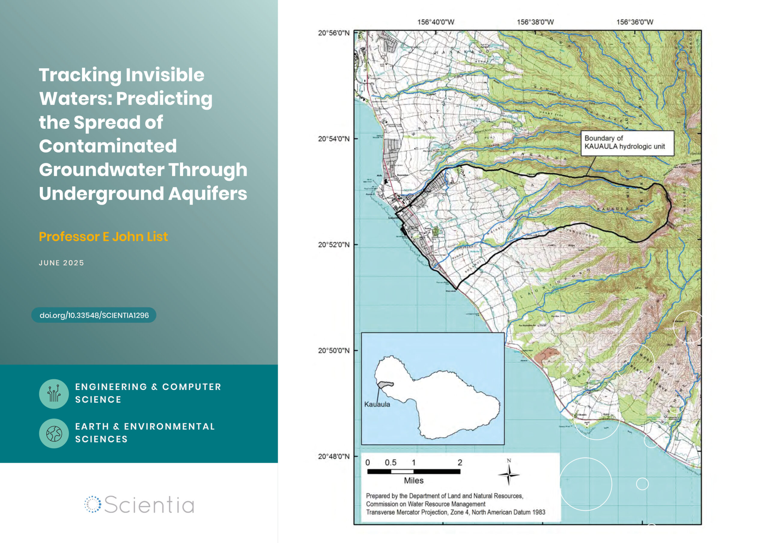 Professor E John List | Tracking Invisible Waters: Predicting the Spread of Contaminated Groundwater Through Underground Aquifers
