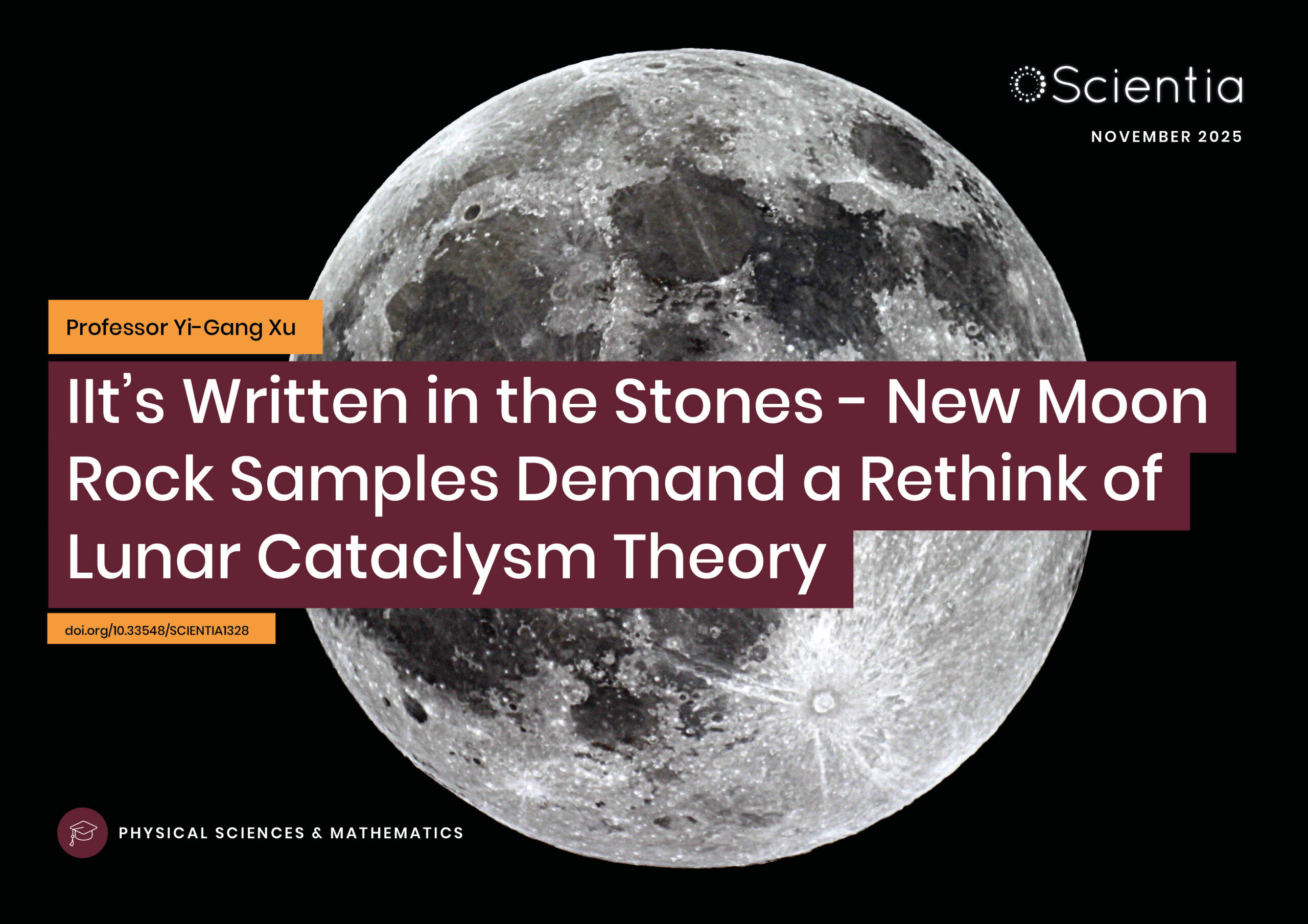 Professor Yi-Gang Xu | It’s Written in the Stones – New Moon Rock Samples Demand a Rethink of Lunar Cataclysm Theory