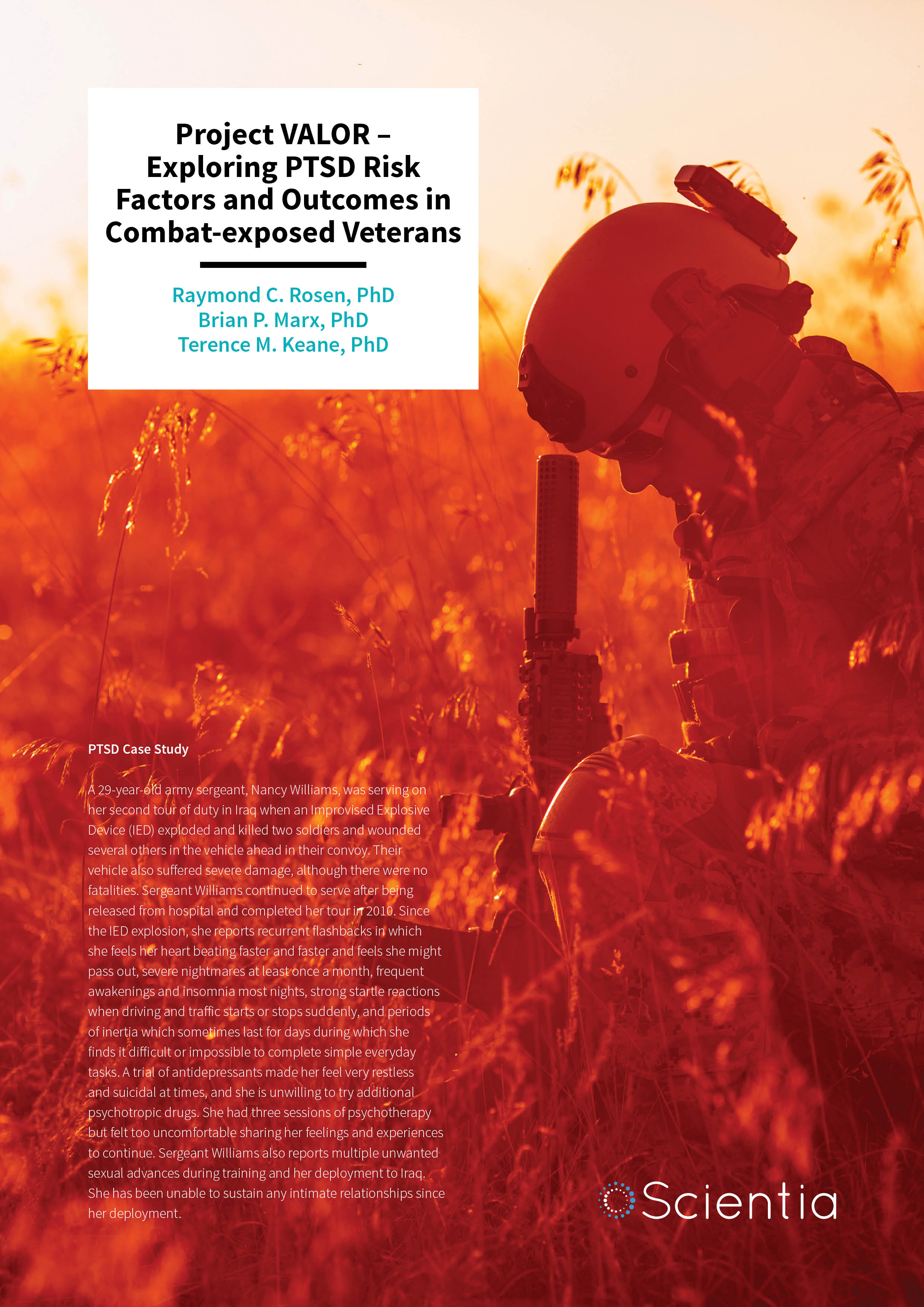 Project VALOR – Exploring PTSD Risk Factors and Outcomes in Combat-exposed Veterans