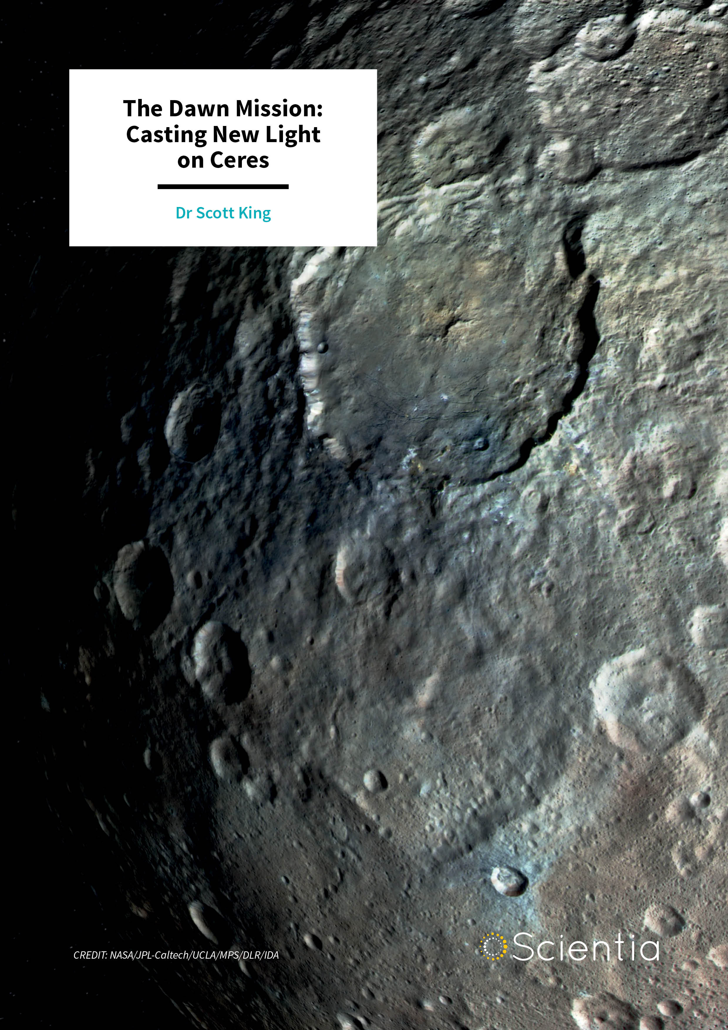 Dr Scott King – The Dawn Mission: Casting New Light on Ceres